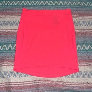 H&M Divided neon pink bodycon mini skirt